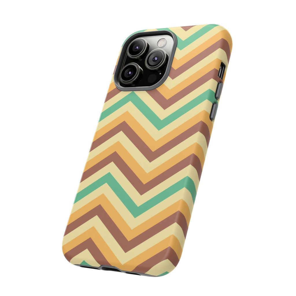 Zig Zags - Brown/Green