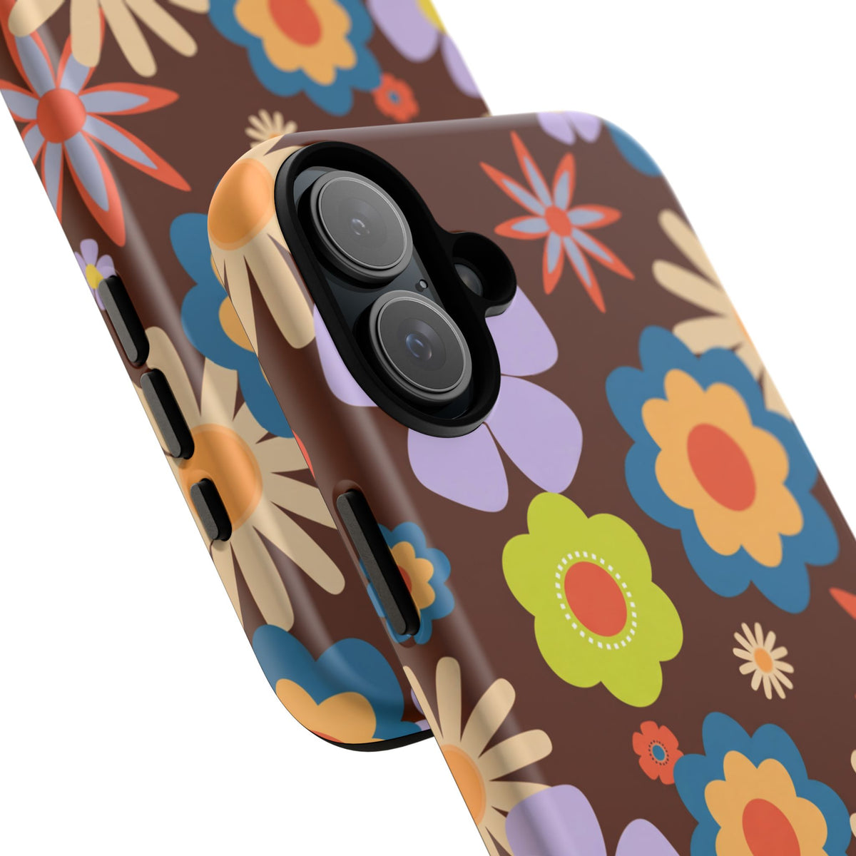 Flowers - Brown/Blue