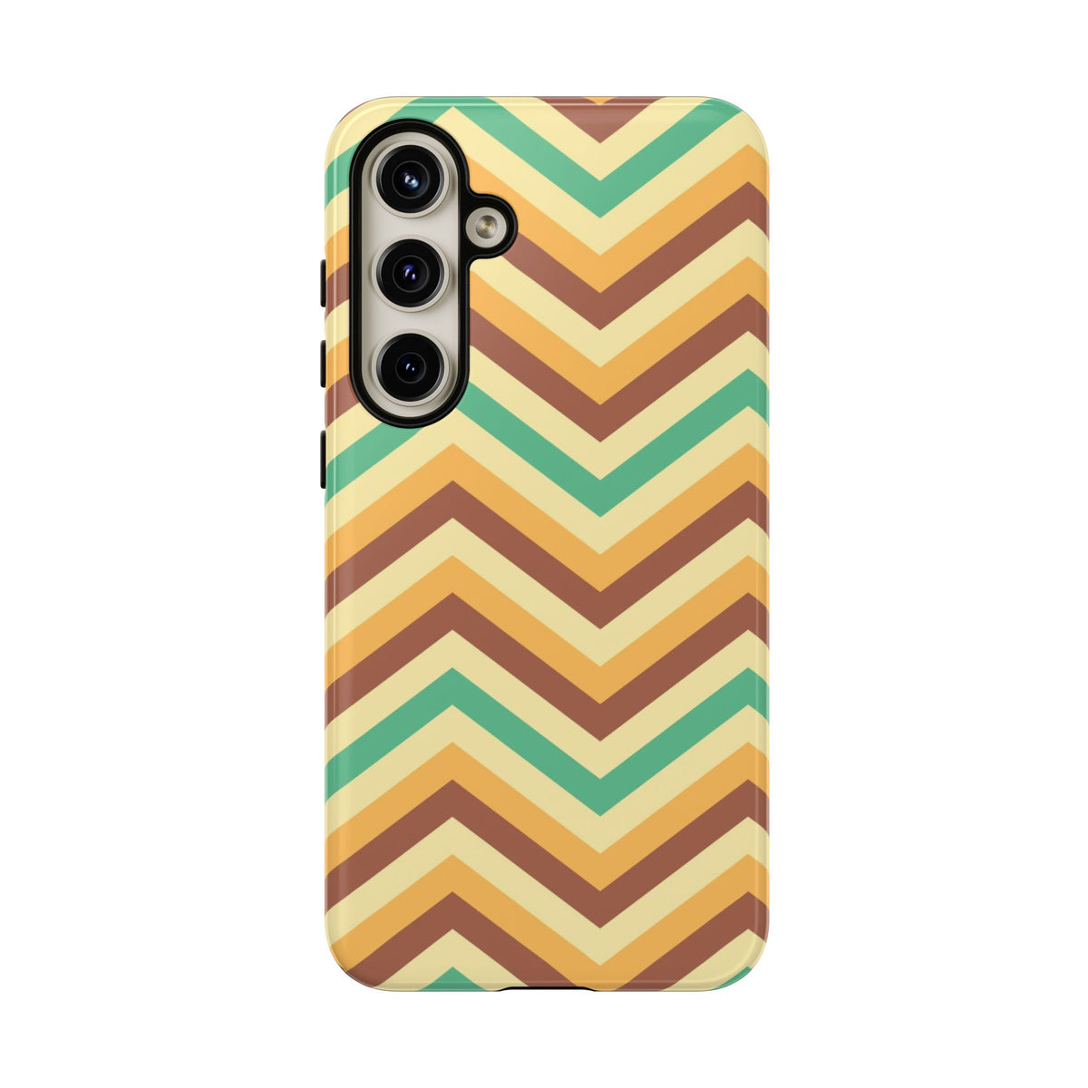 Zig Zags - Brown/Green