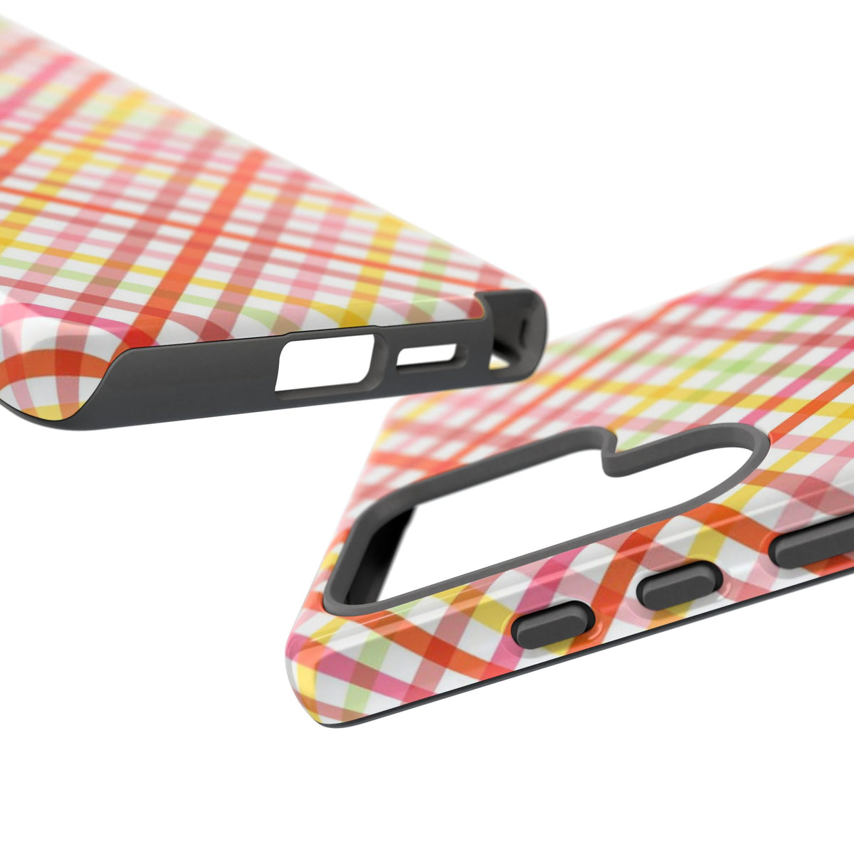 Checked Stripes - Pink/Red/Yellow