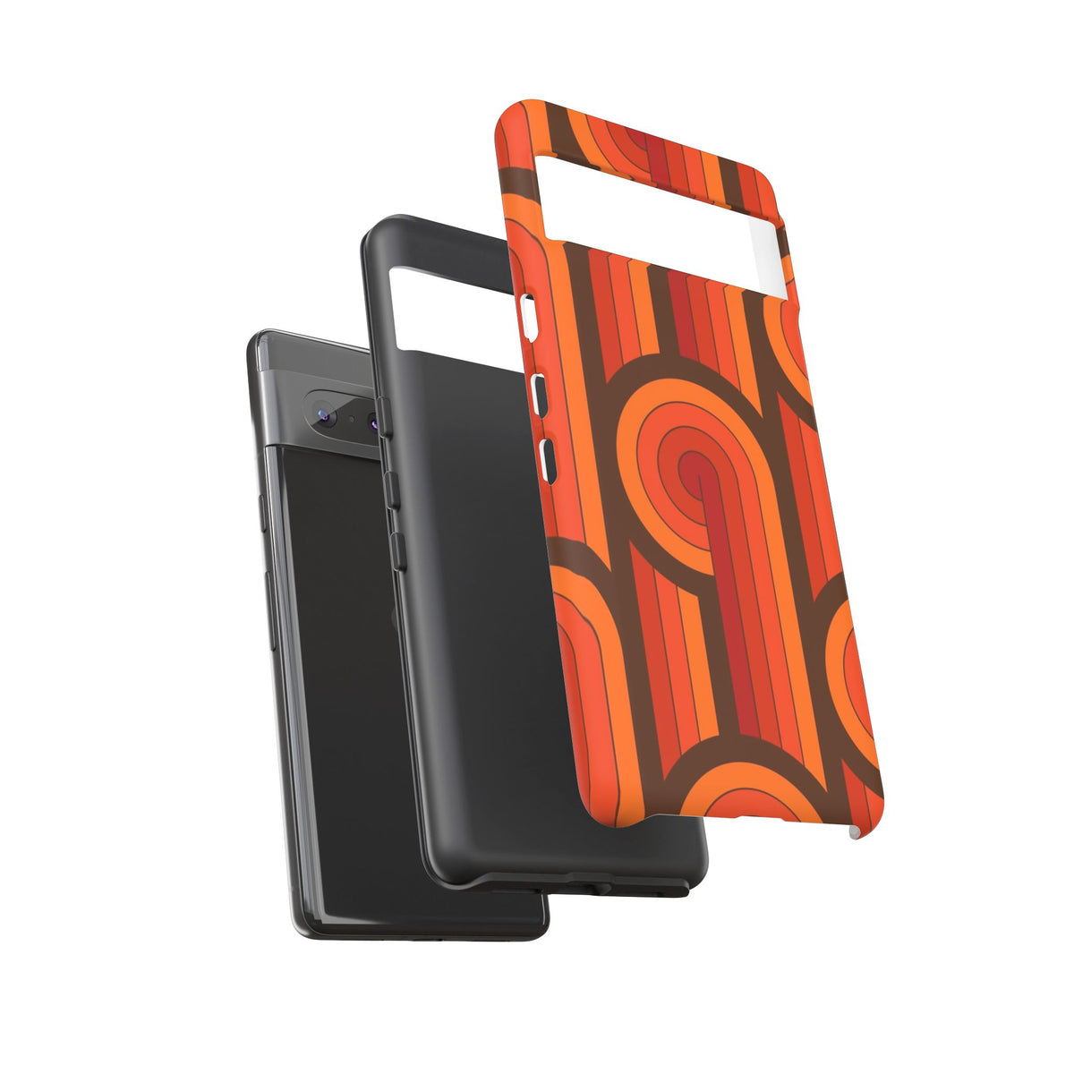 60's Wallpaper - Orange/Brown