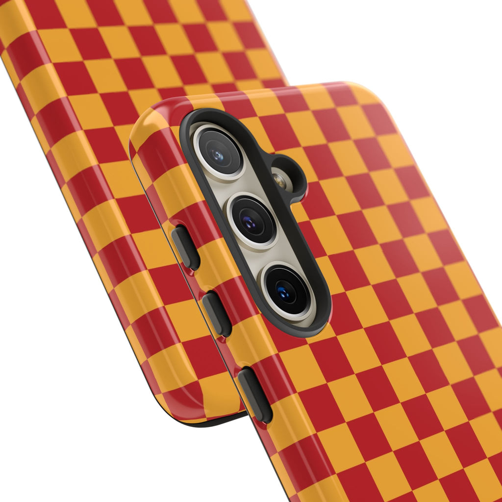 Checked - Red/Yellow