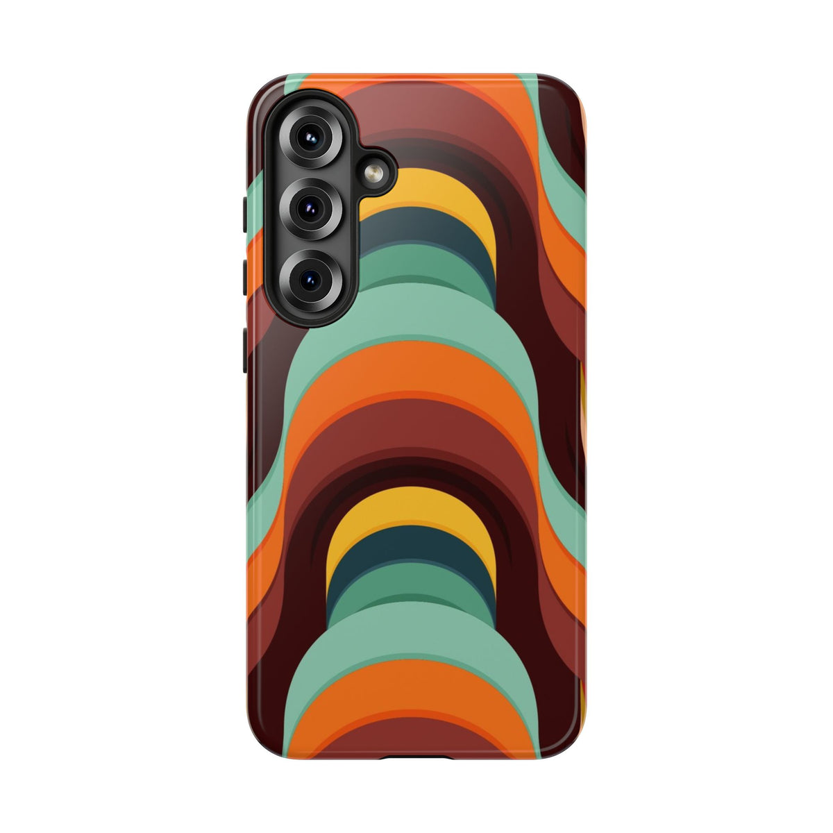 60's Wallpaper - Orange/Blue