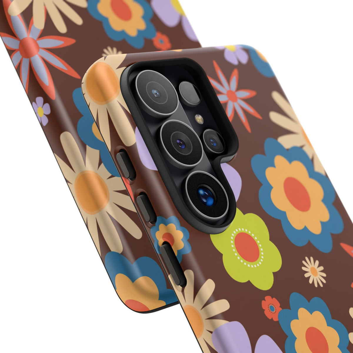 Flowers - Brown/Blue