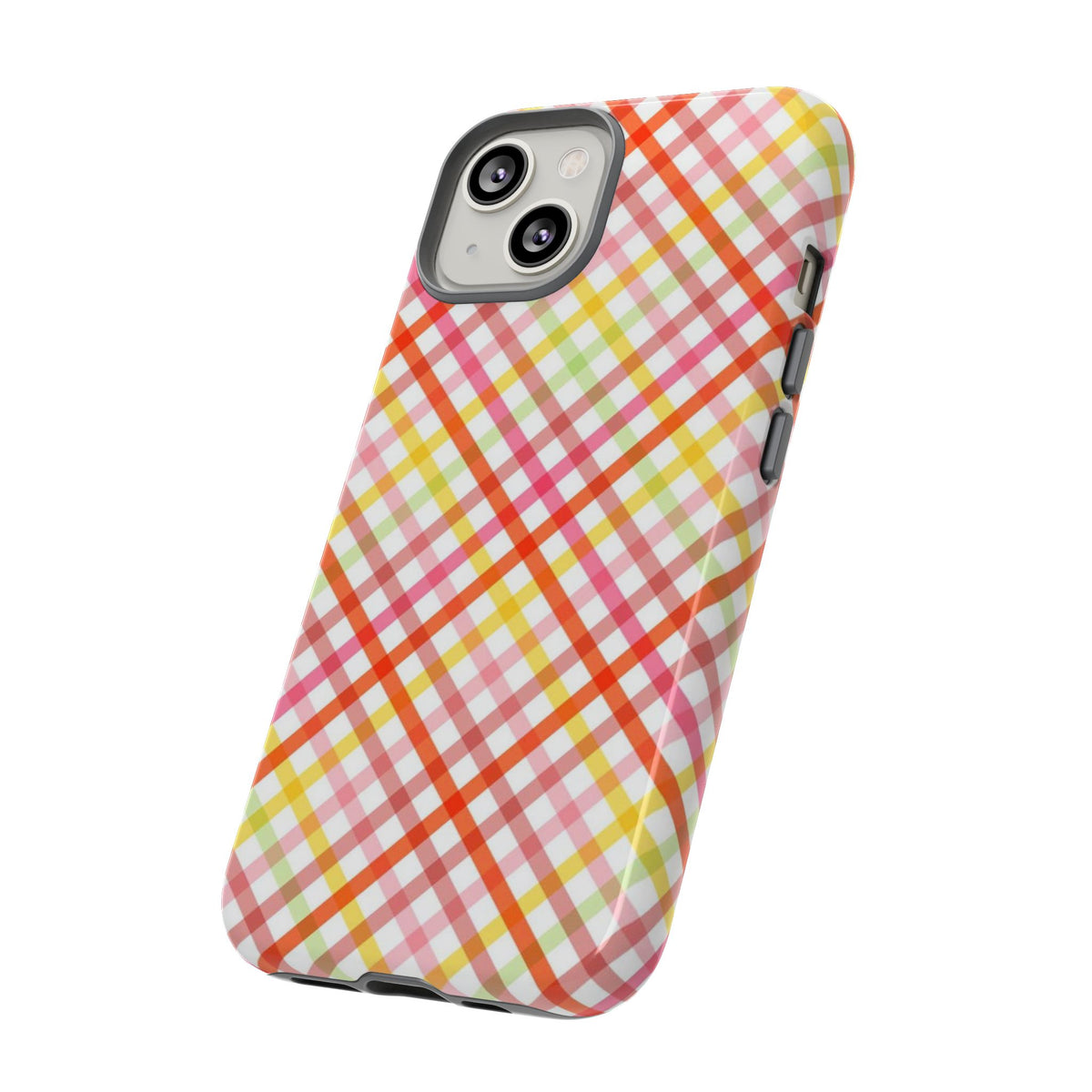 Checked Stripes - Pink/Red/Yellow