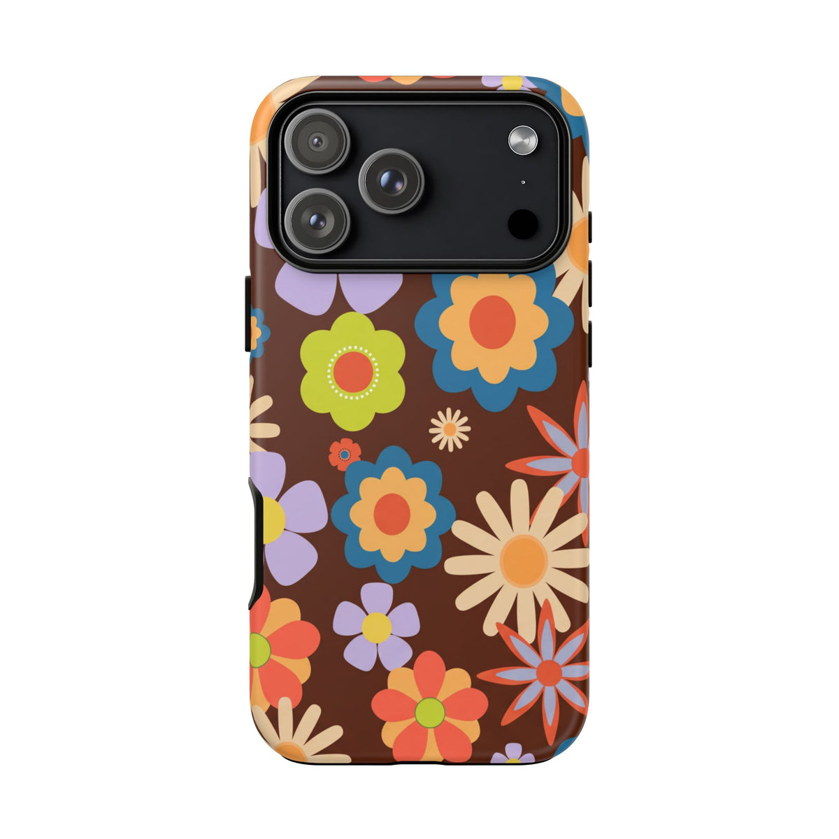 Flowers - Brown/Blue