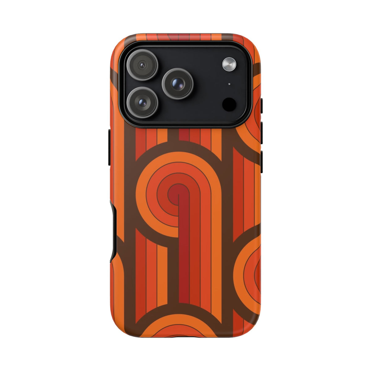 60's Wallpaper - Orange/Brown