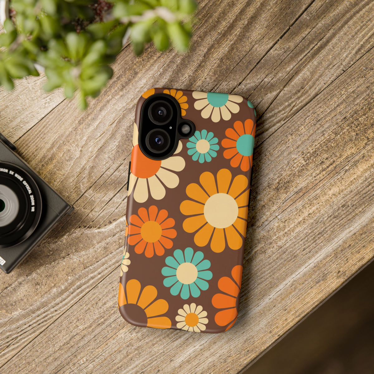 Flowers - Brown/Yellow