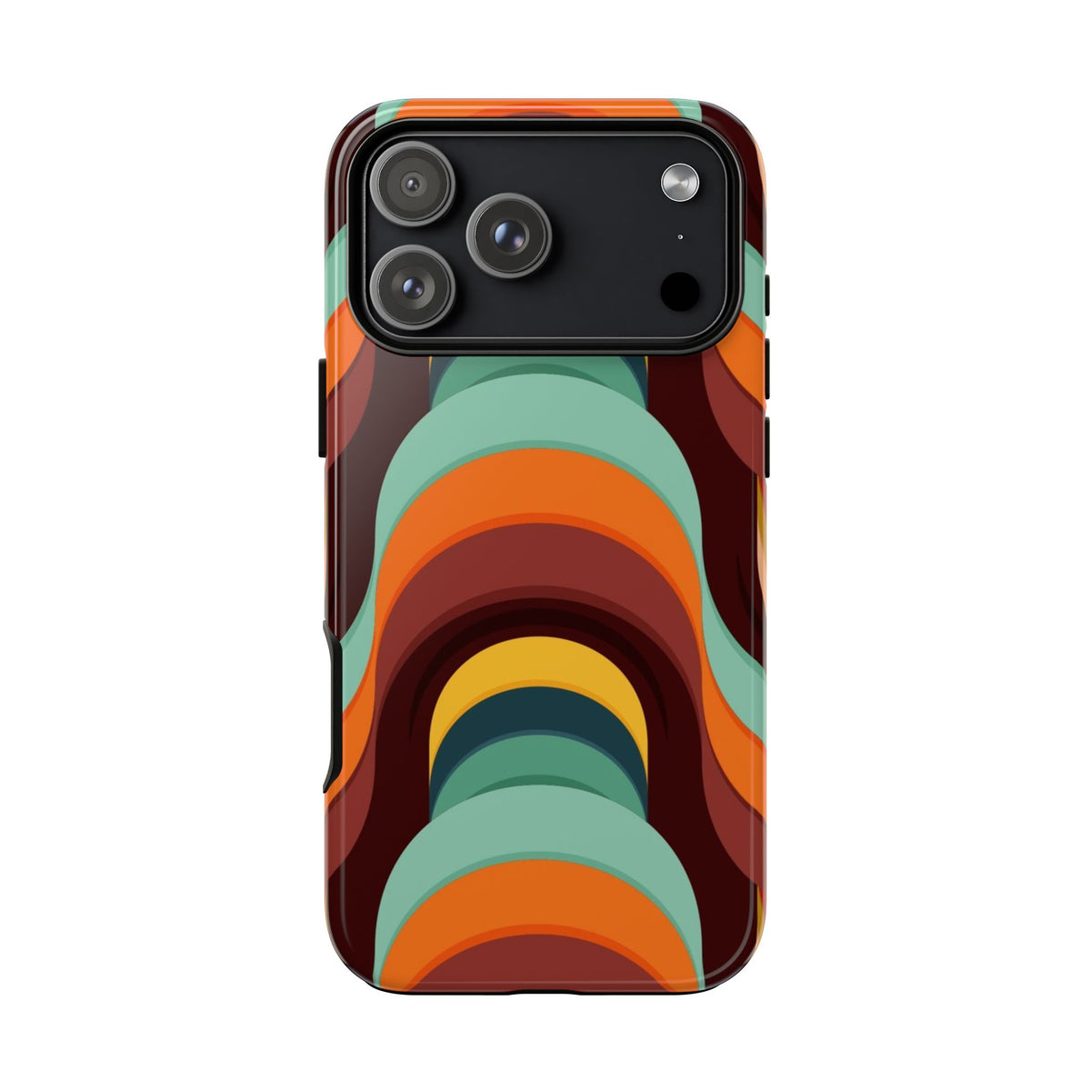 60's Wallpaper - Orange/Blue