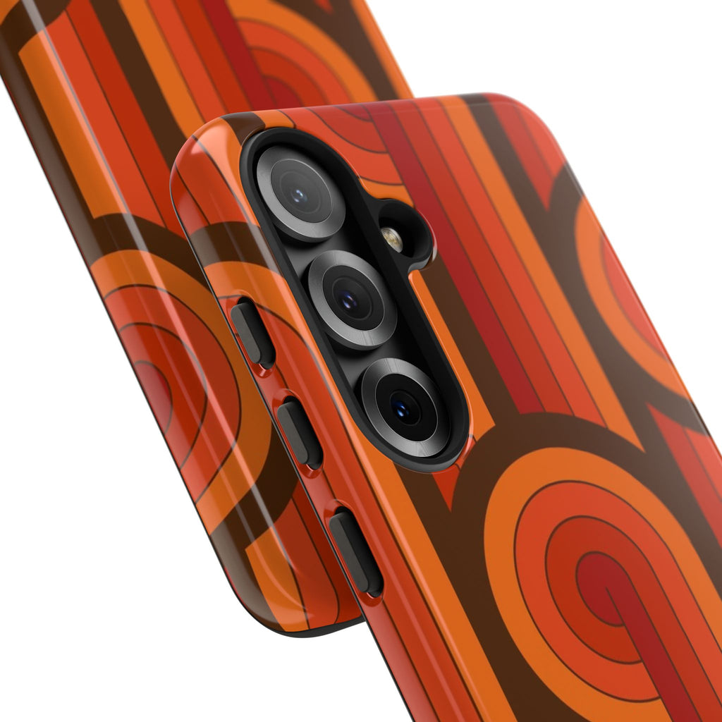 60's Wallpaper - Orange/Brown
