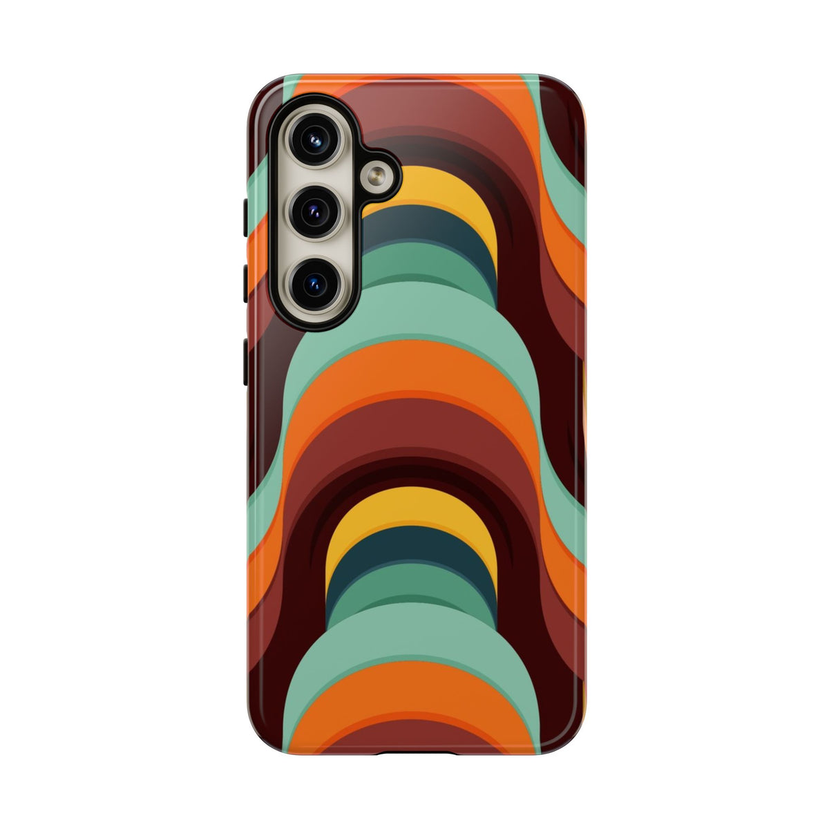 60's Wallpaper - Orange/Blue