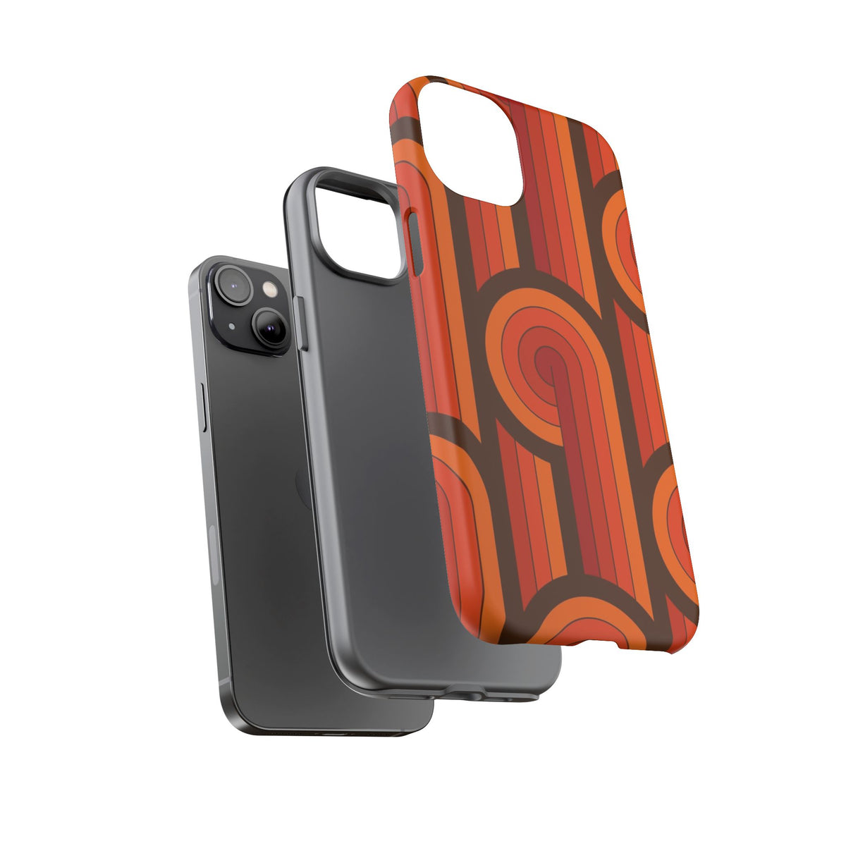 60's Wallpaper - Orange/Brown