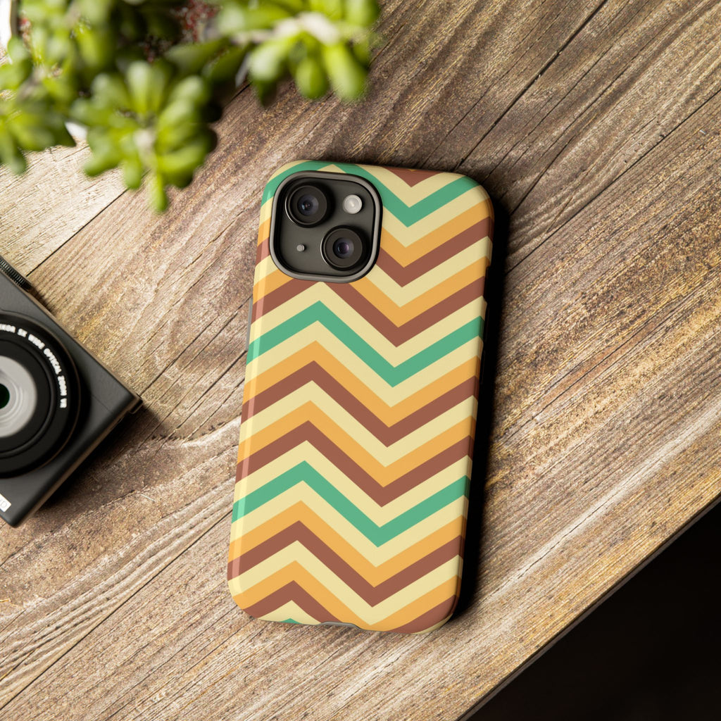 Zig Zags - Brown/Green