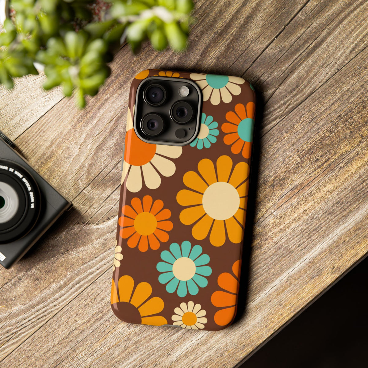 Flowers - Brown/Yellow
