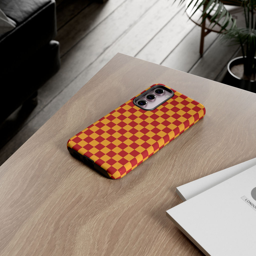 Checked - Red/Yellow