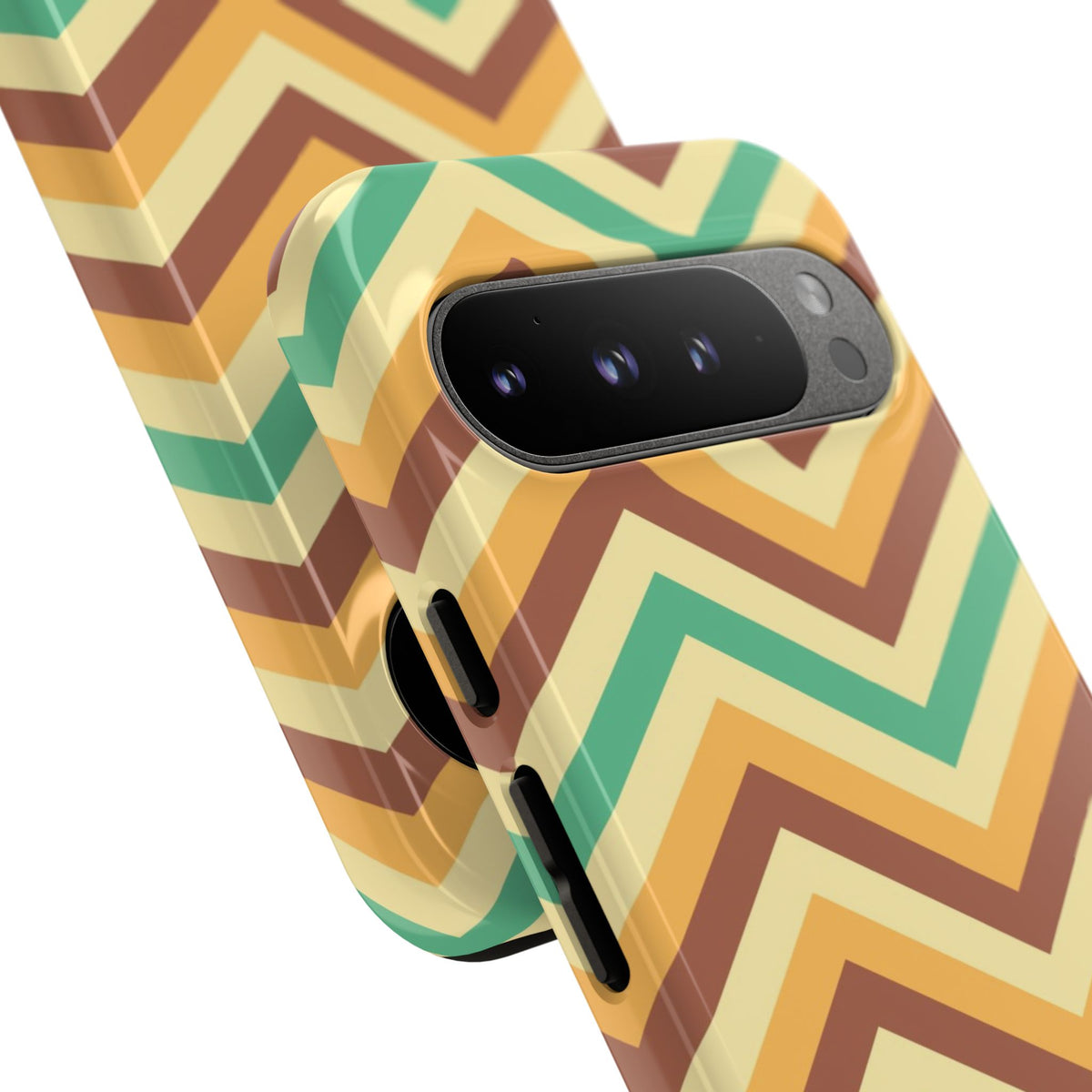 Zig Zags - Brown/Green