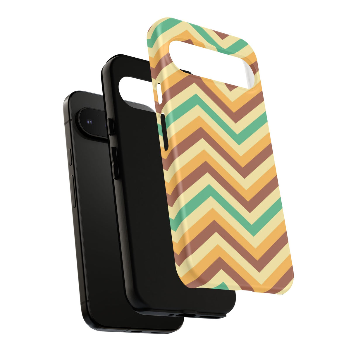 Zig Zags - Brown/Green