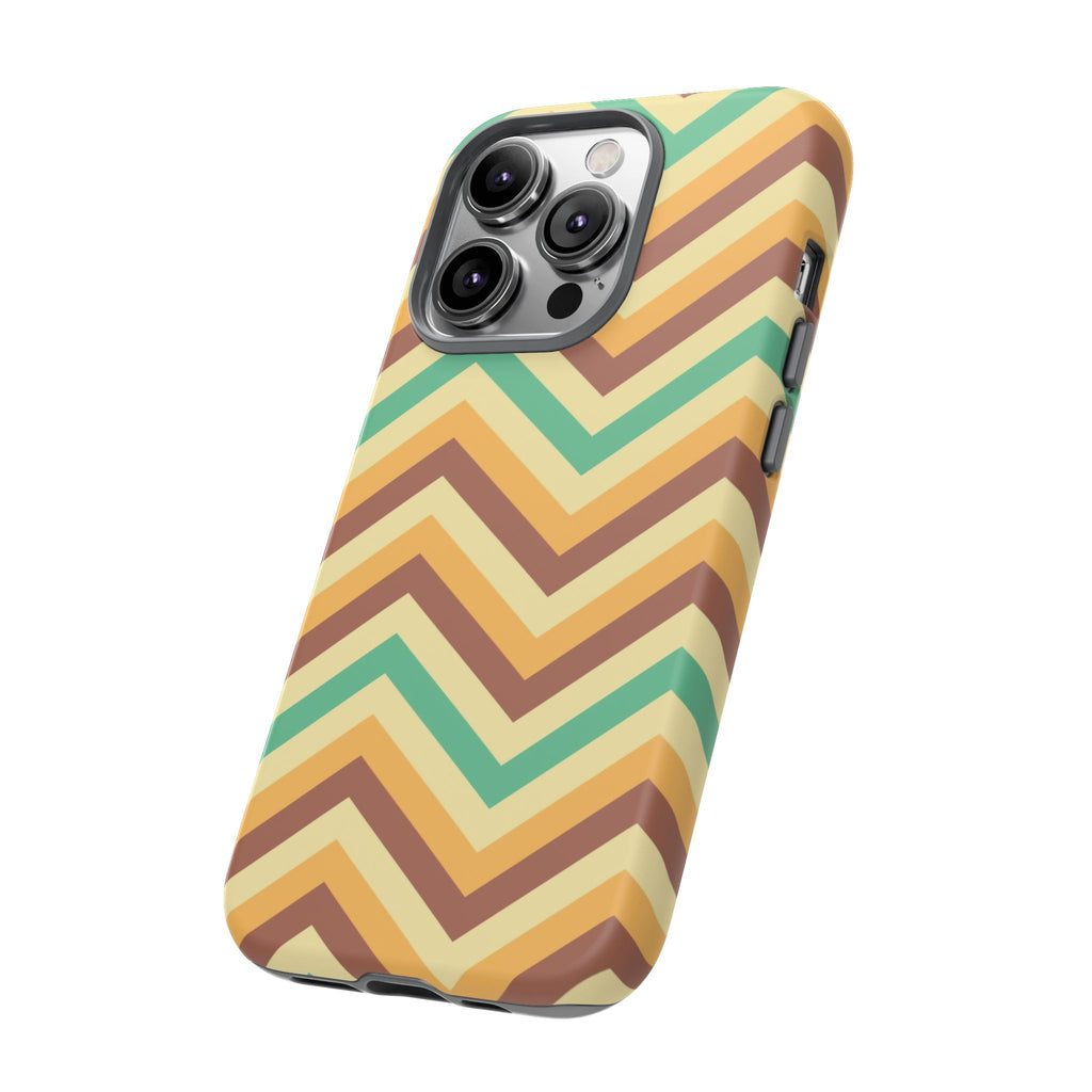 Zig Zags - Brown/Green