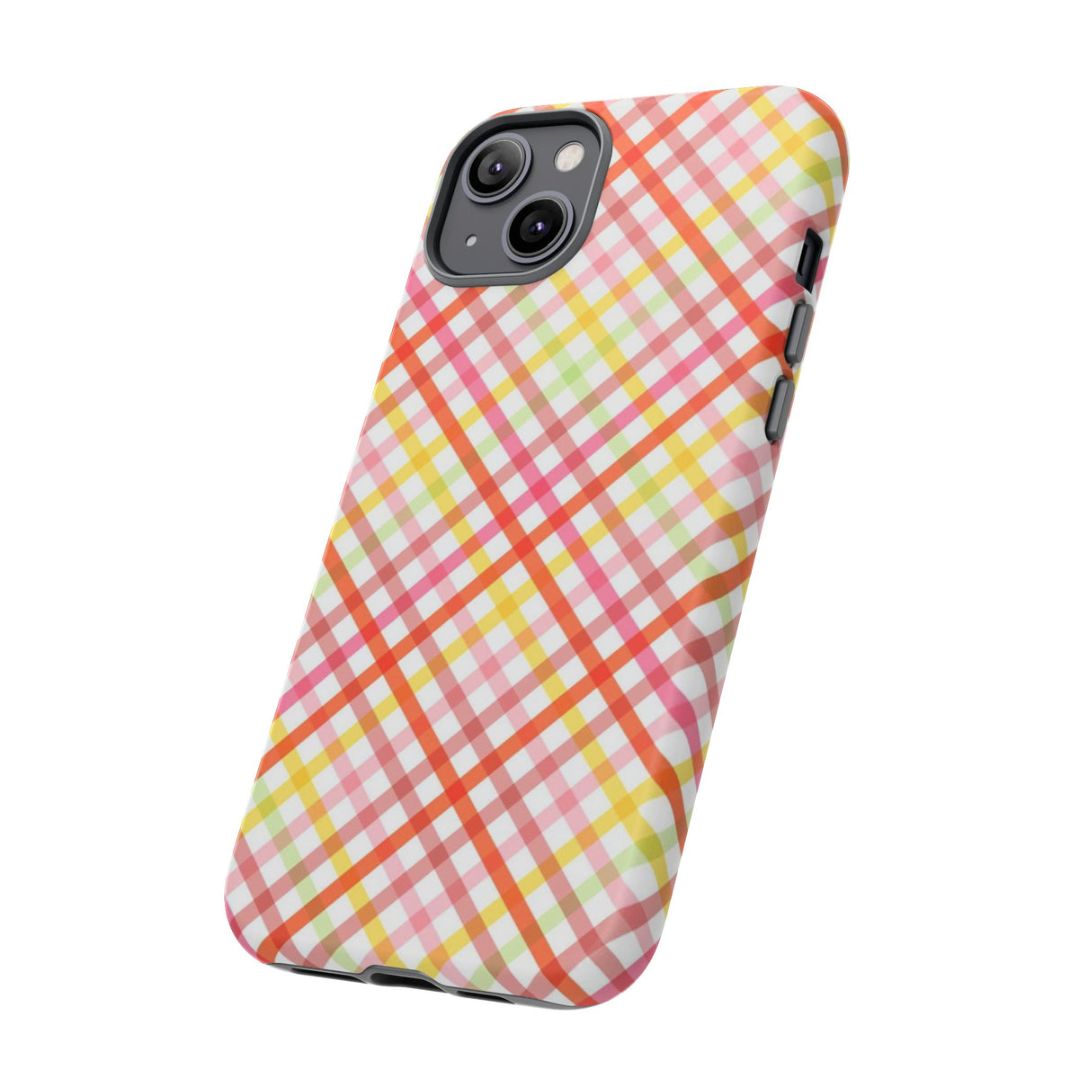 Checked Stripes - Pink/Red/Yellow