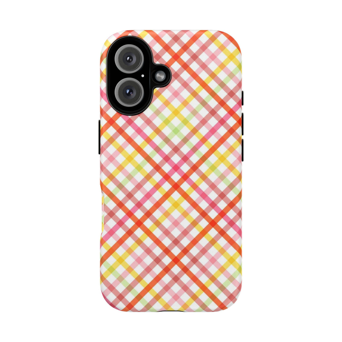 Checked Stripes - Pink/Red/Yellow