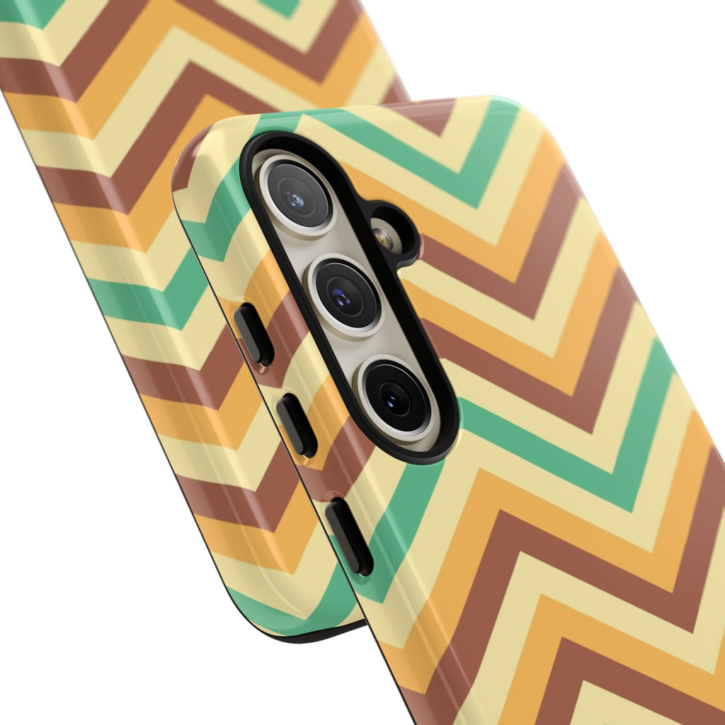 Zig Zags - Brown/Green