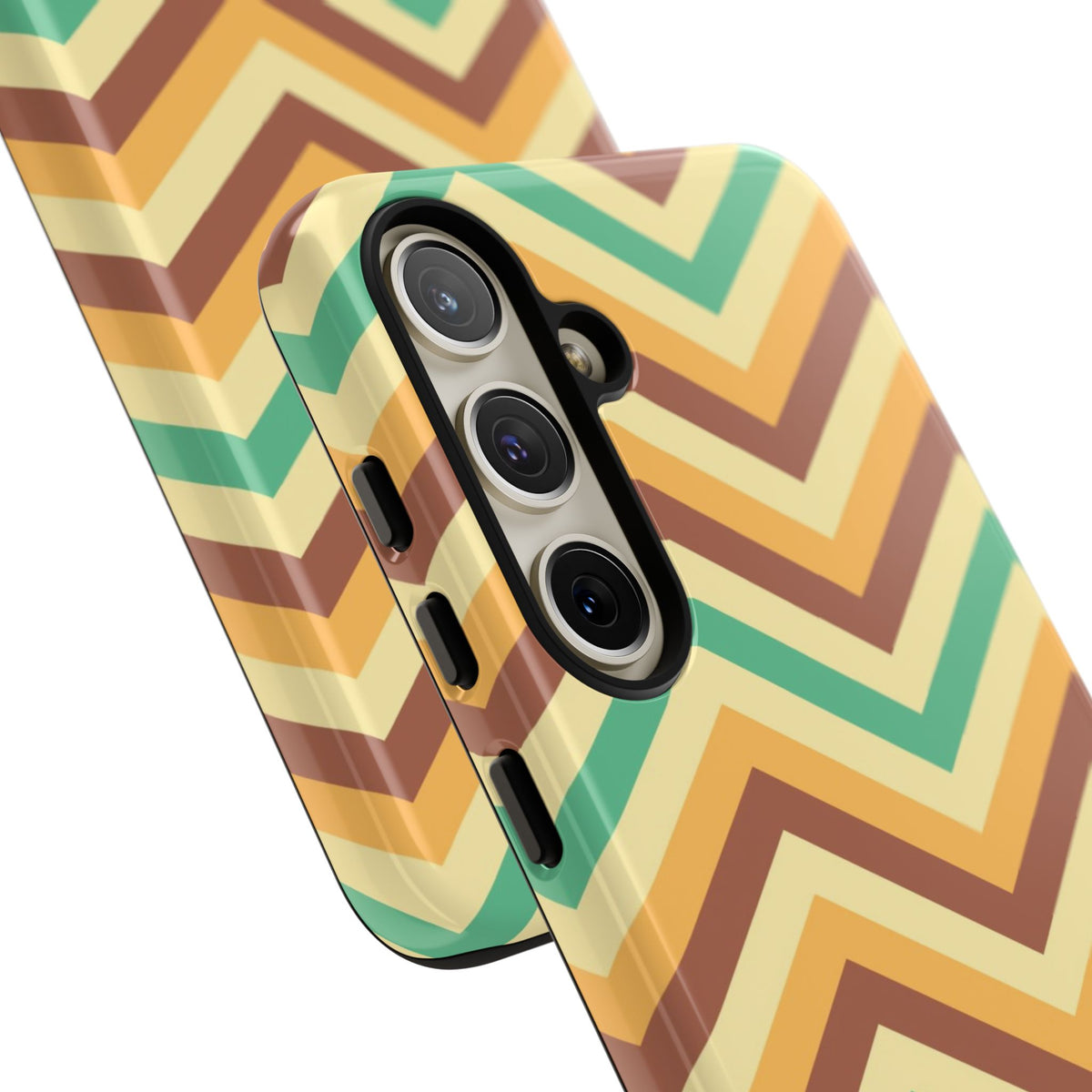 Zig Zags - Brown/Green