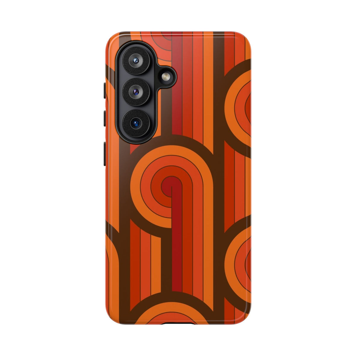 60's Wallpaper - Orange/Brown