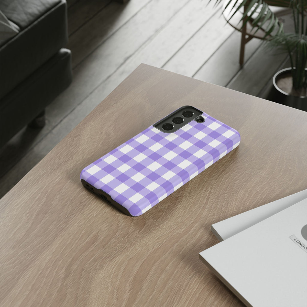 Checked - Lavender