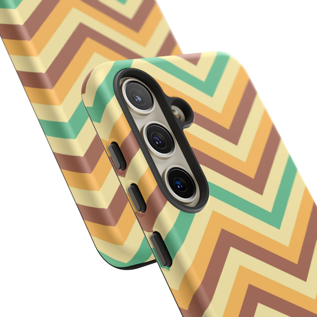 Zig Zags - Brown/Green
