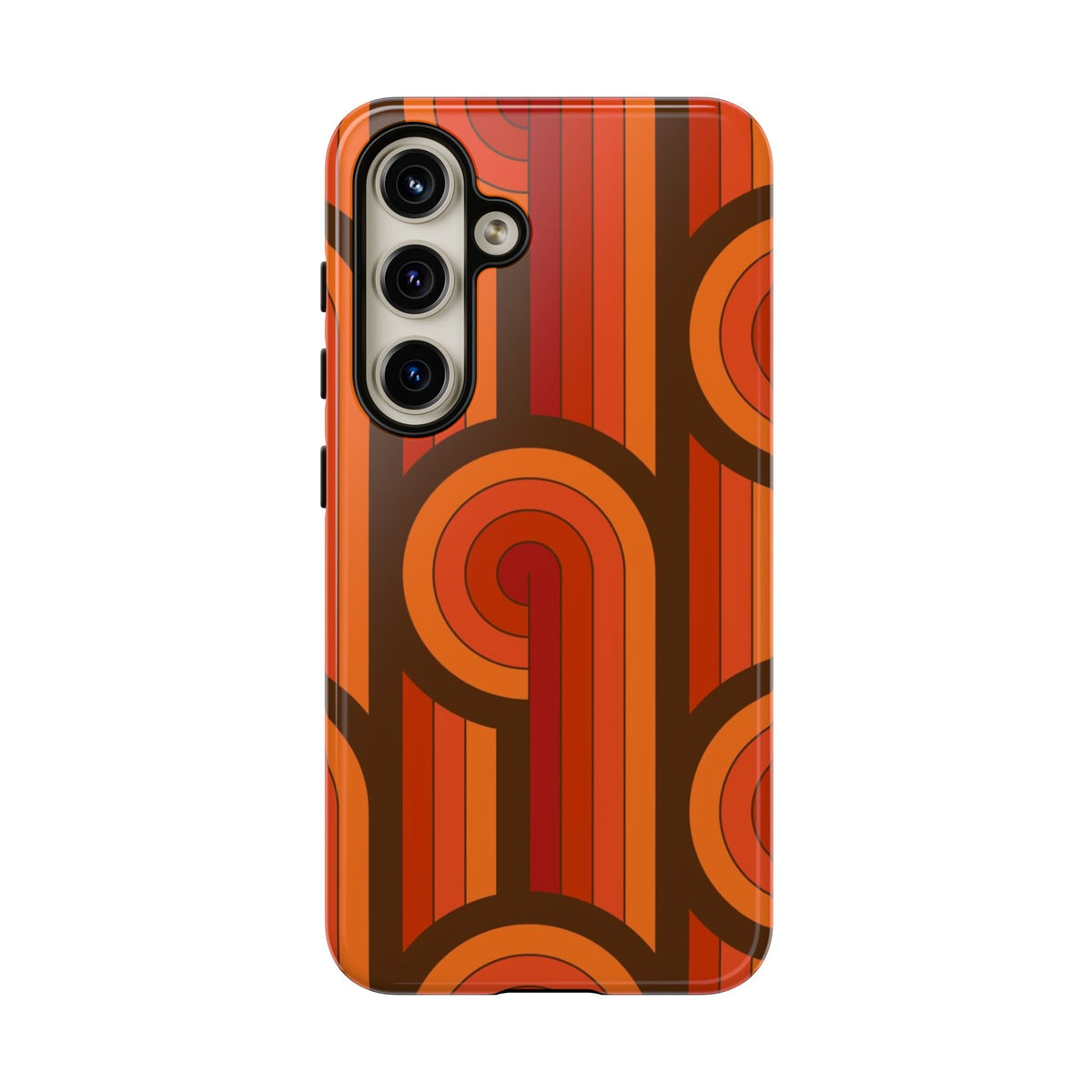 60's Wallpaper - Orange/Brown