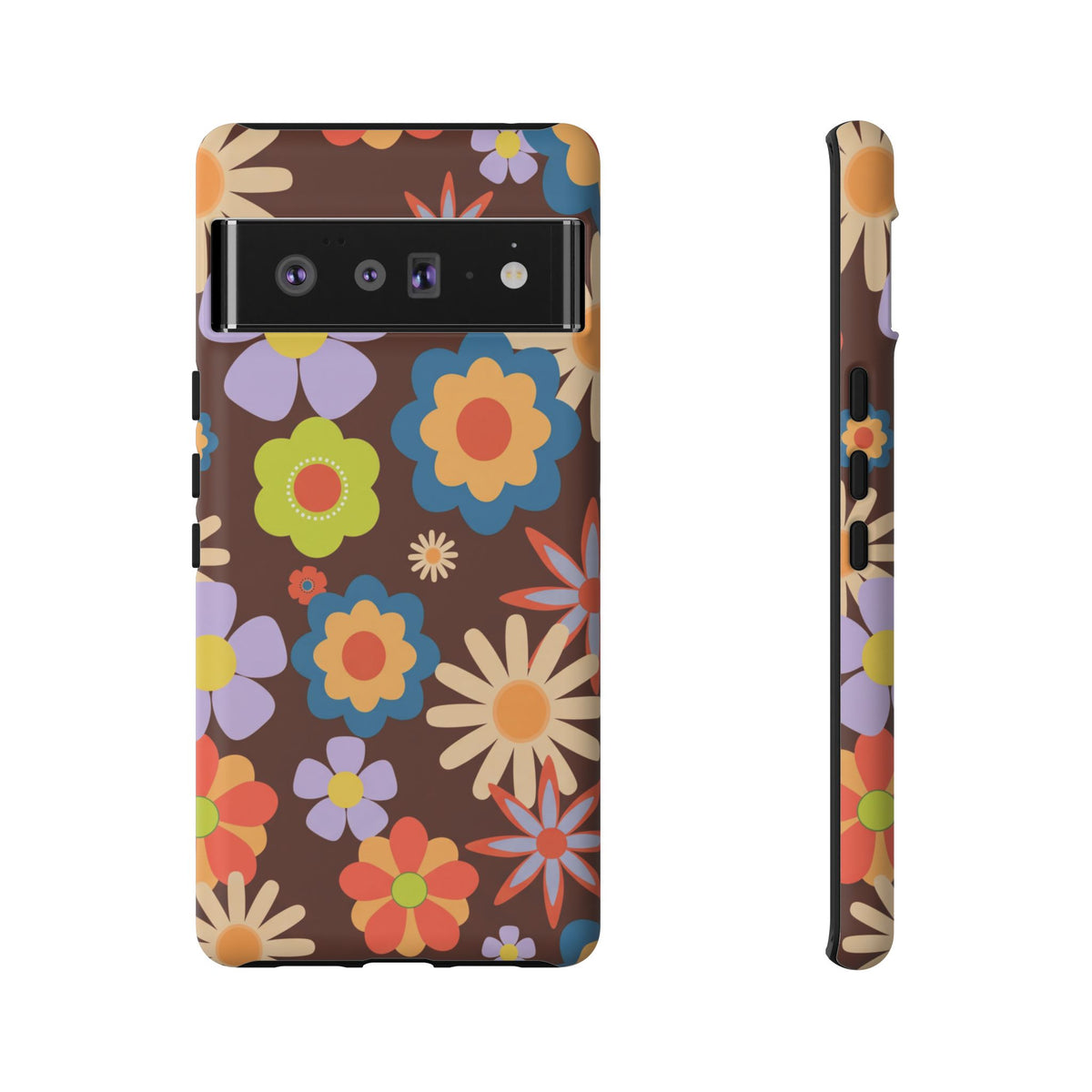Flowers - Brown/Blue