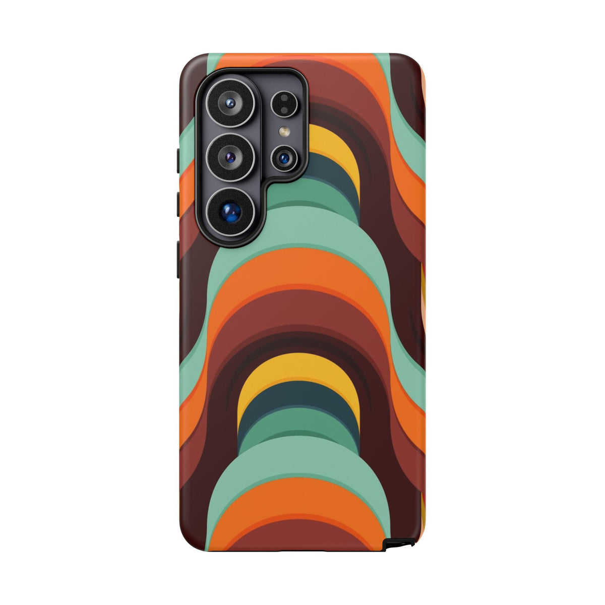 60's Wallpaper - Orange/Blue