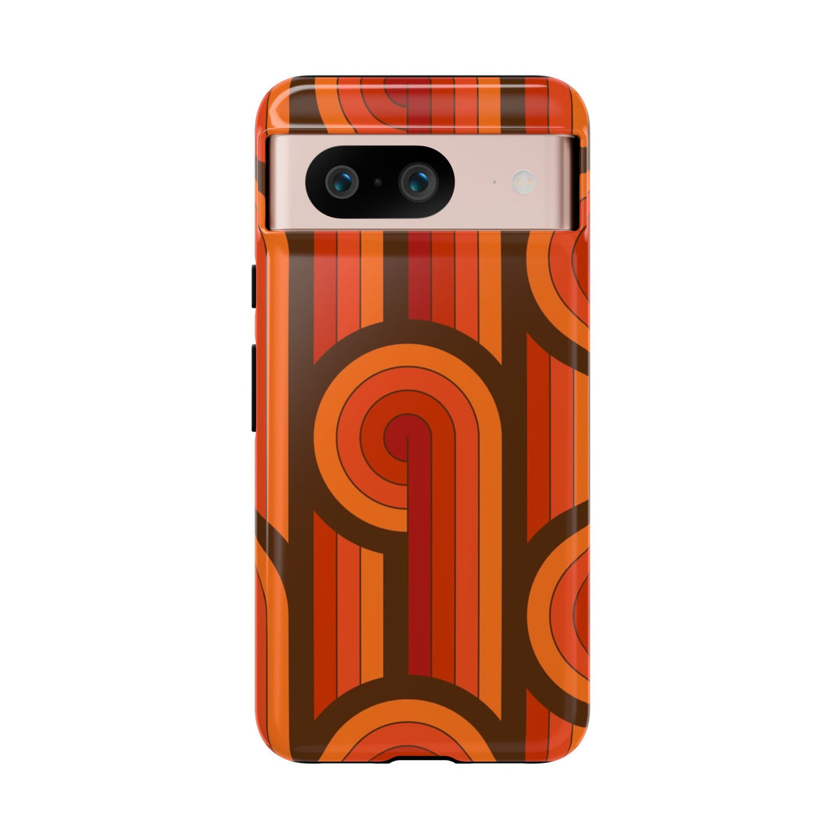 60's Wallpaper - Orange/Brown