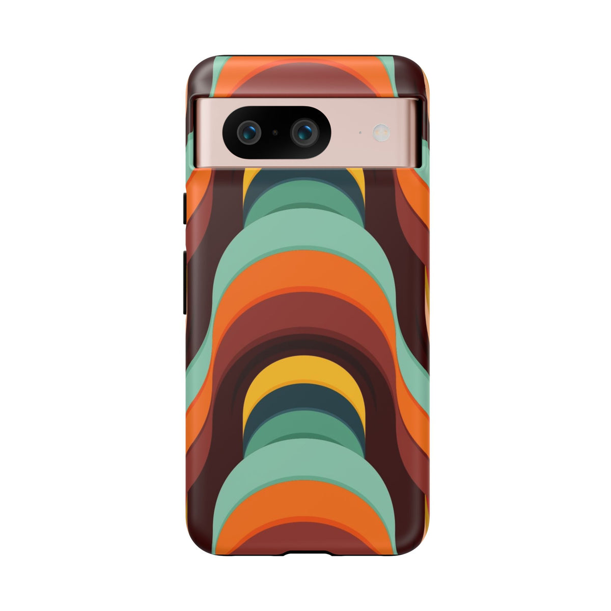 60's Wallpaper - Orange/Blue