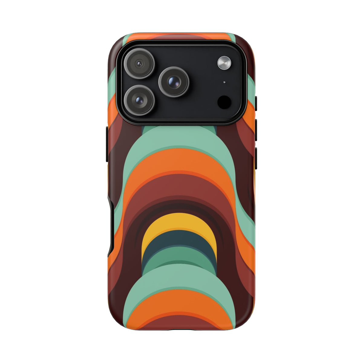 60's Wallpaper - Orange/Blue