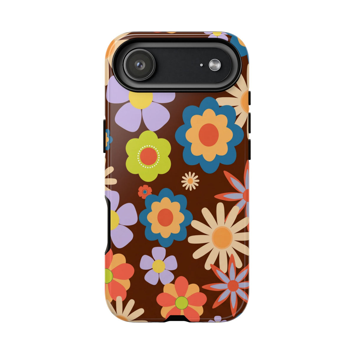 Flowers - Brown/Blue