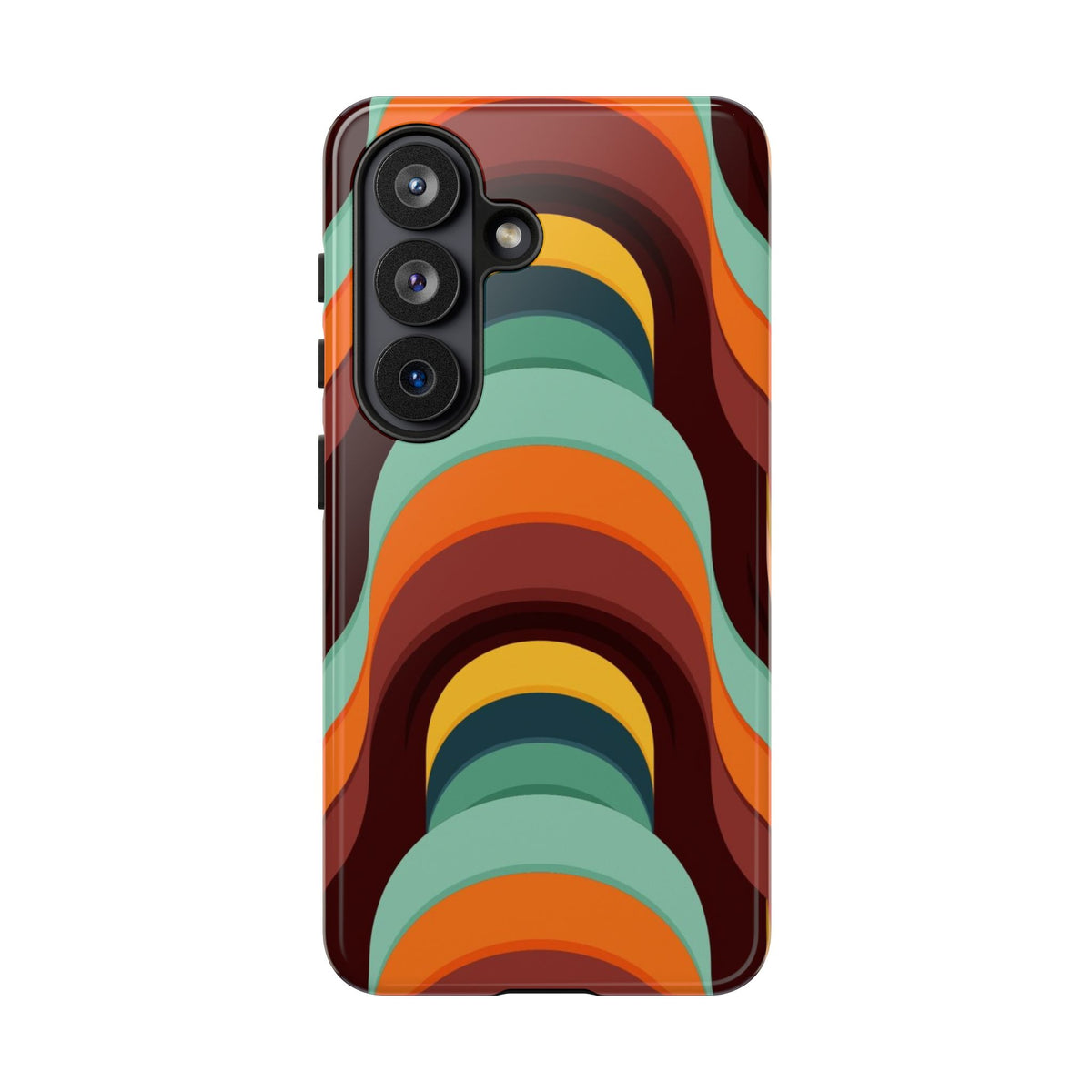 60's Wallpaper - Orange/Blue