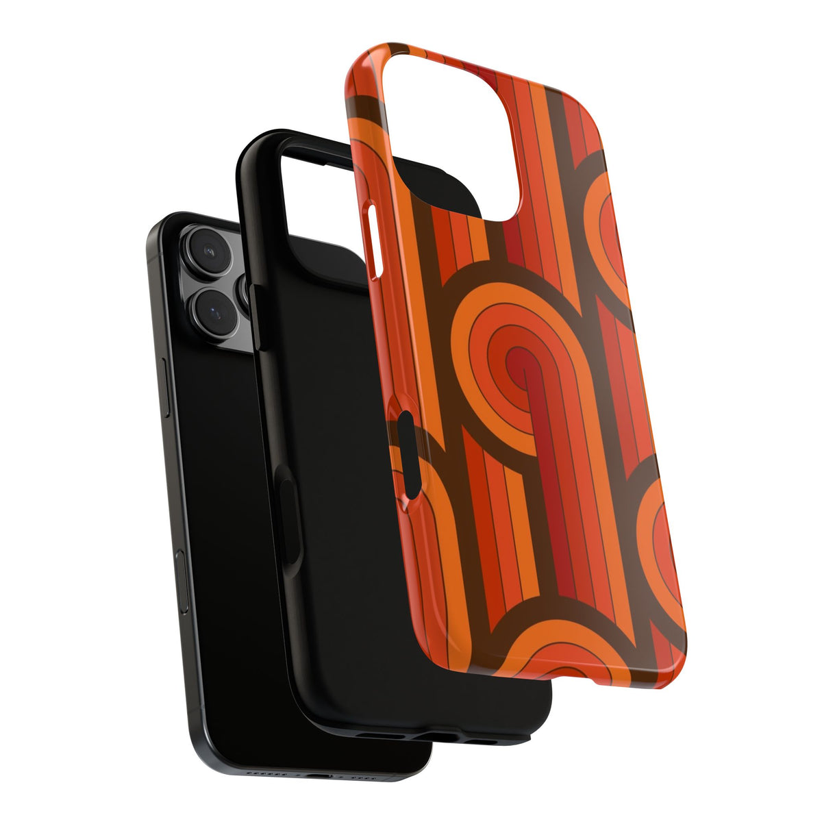 60's Wallpaper - Orange/Brown