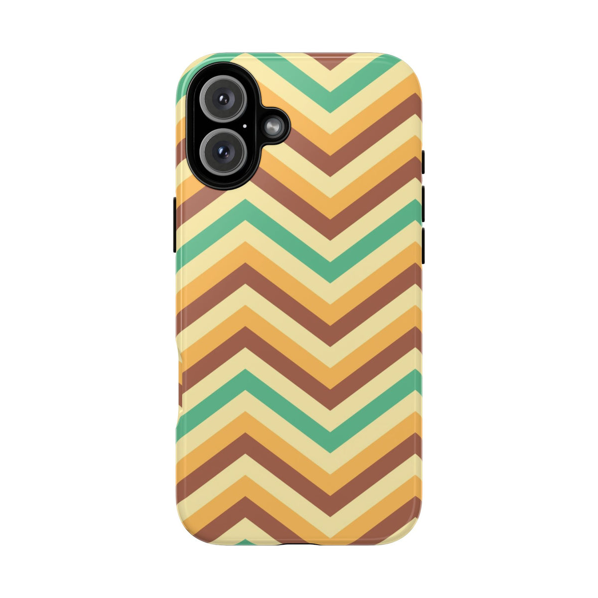 Zig Zags - Brown/Green