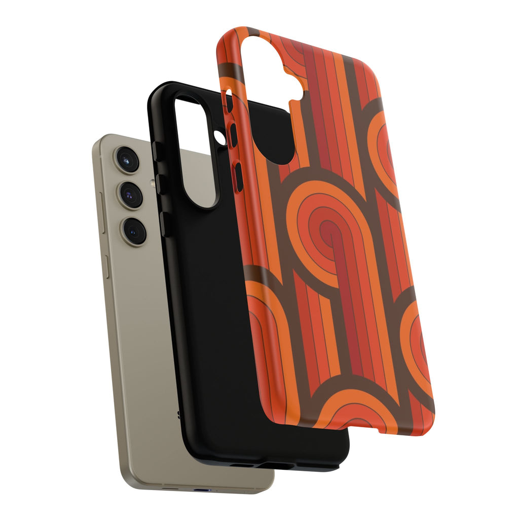 60's Wallpaper - Orange/Brown