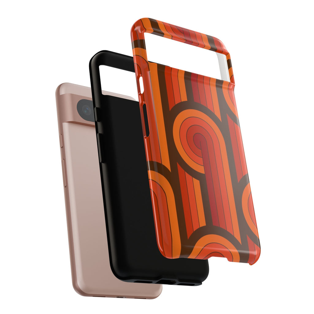 60's Wallpaper - Orange/Brown