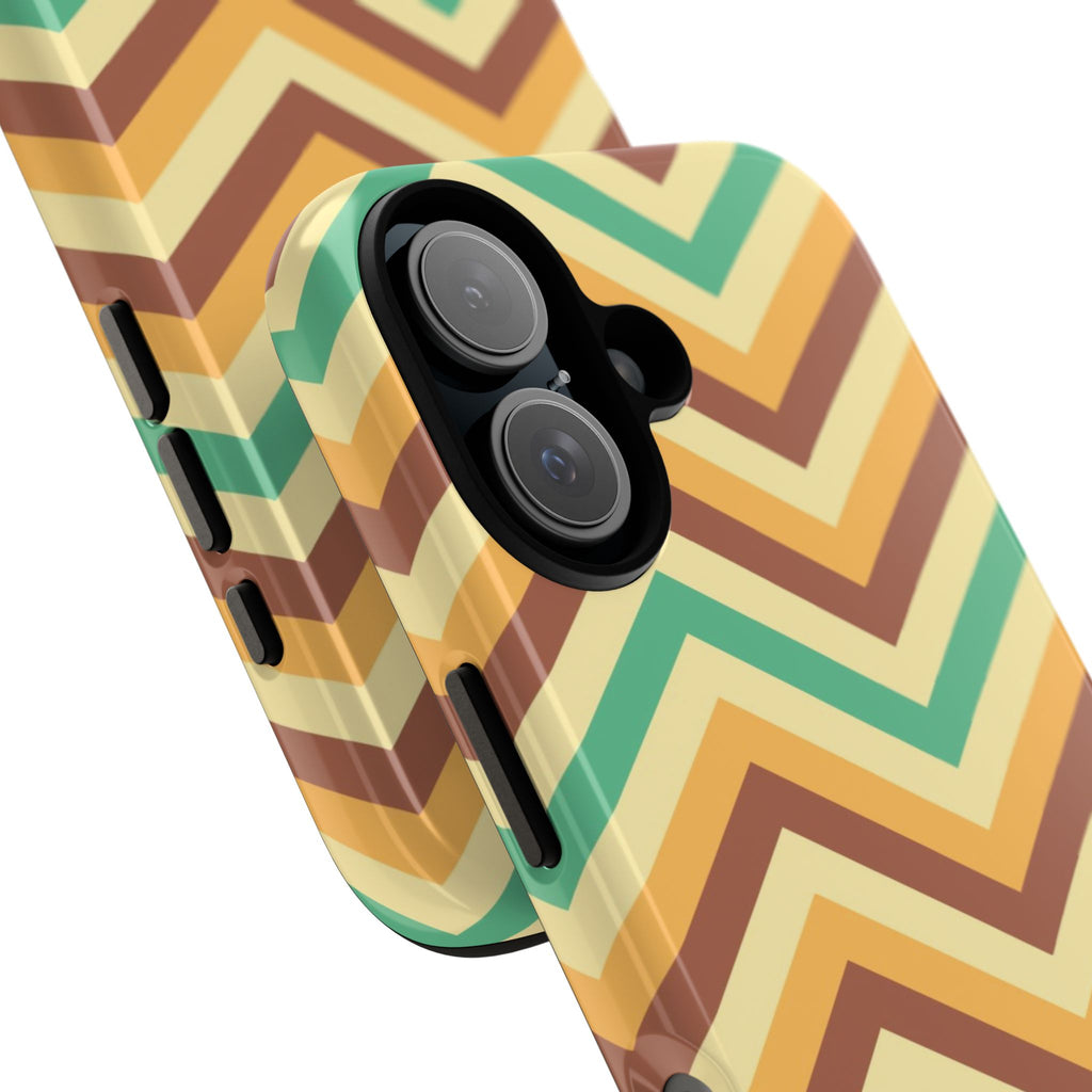 Zig Zags - Brown/Green