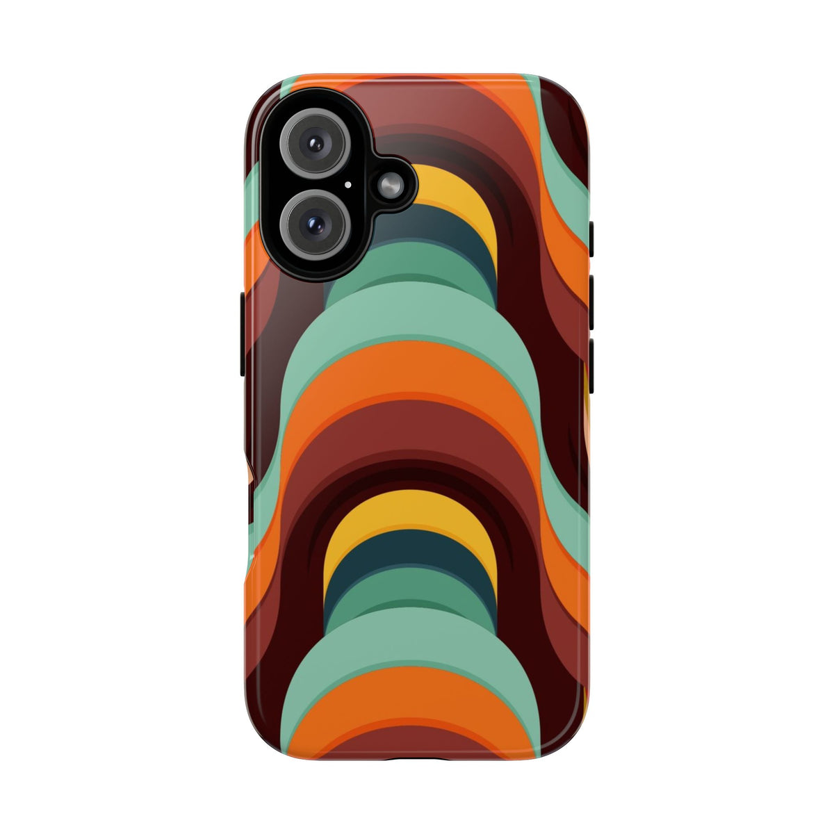 60's Wallpaper - Orange/Blue