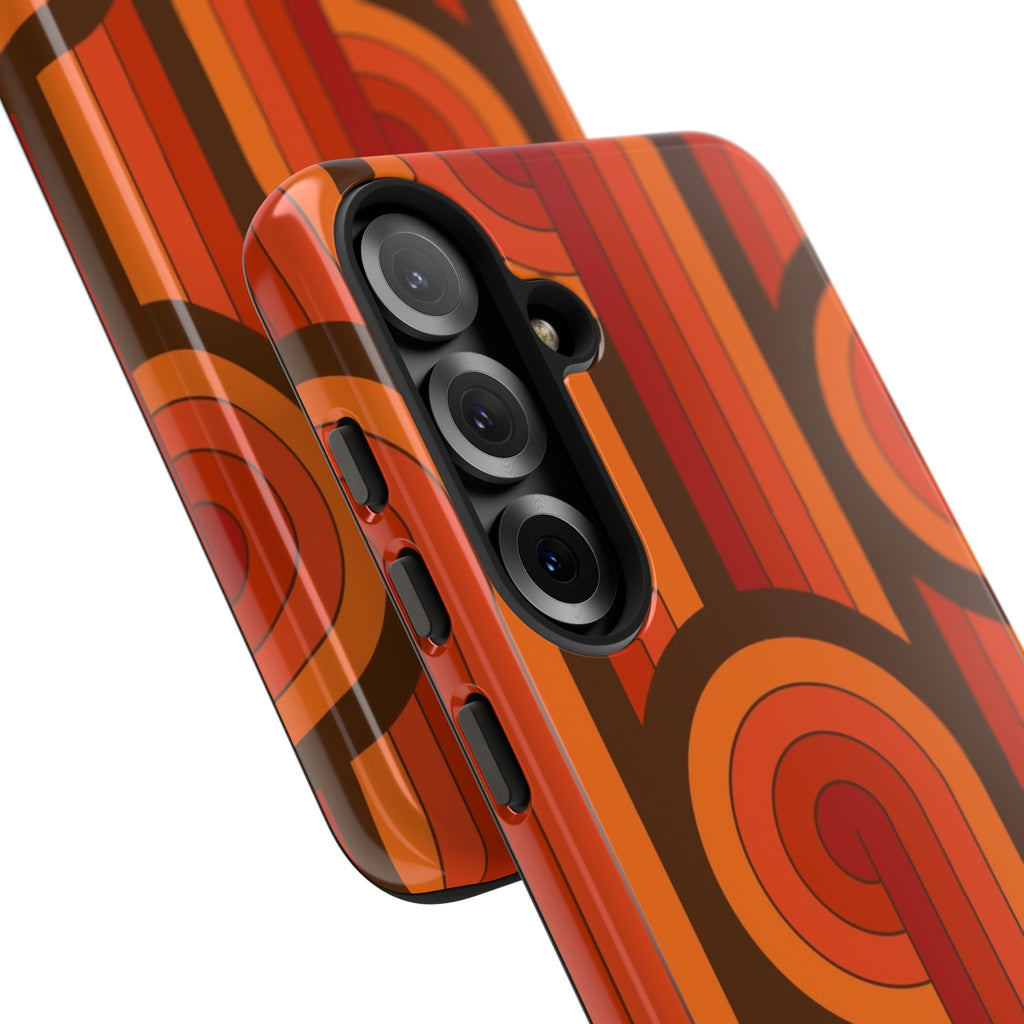 60's Wallpaper - Orange/Brown