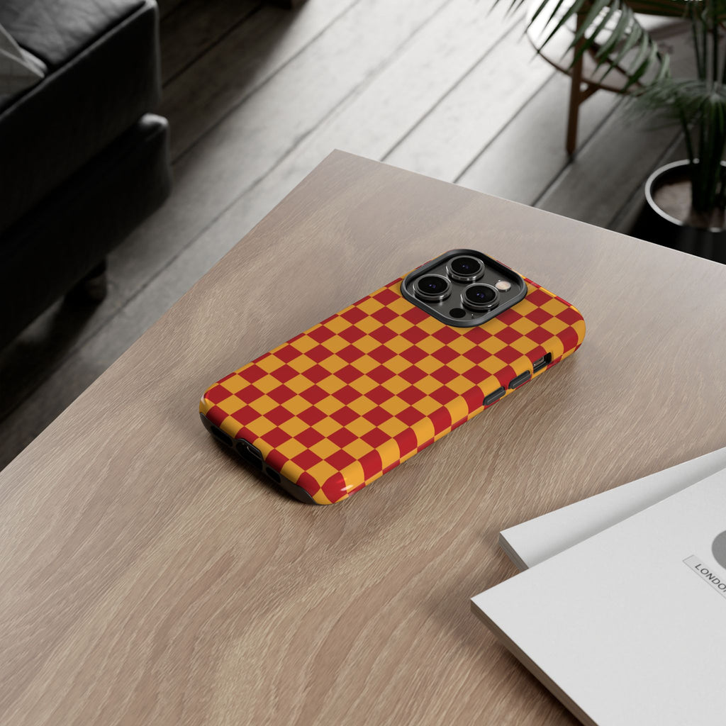 Checked - Red/Yellow