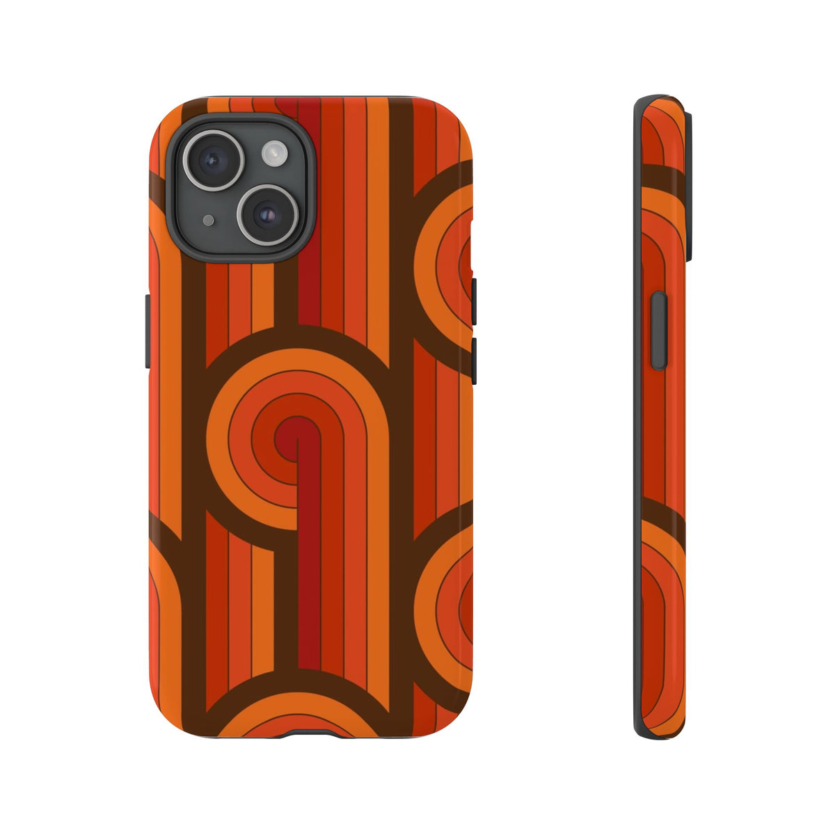 60's Wallpaper - Orange/Brown