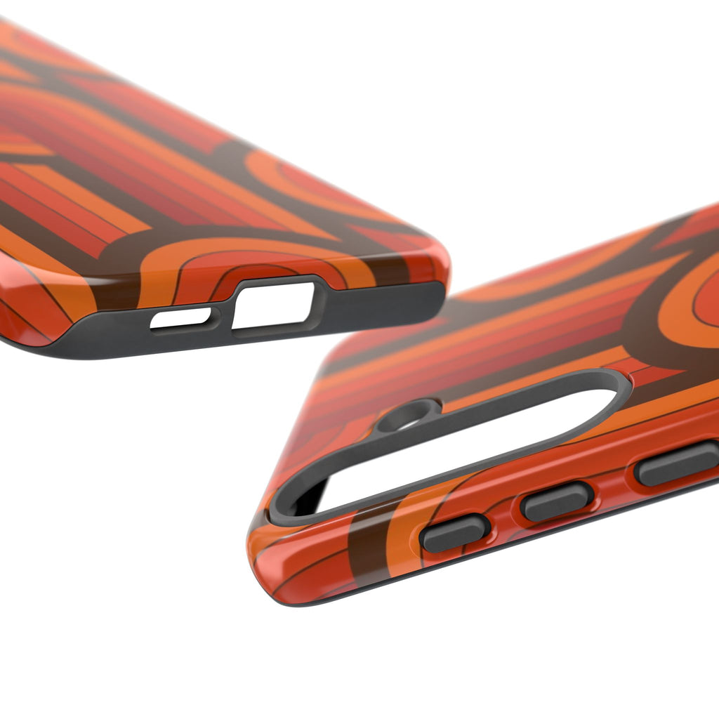 60's Wallpaper - Orange/Brown
