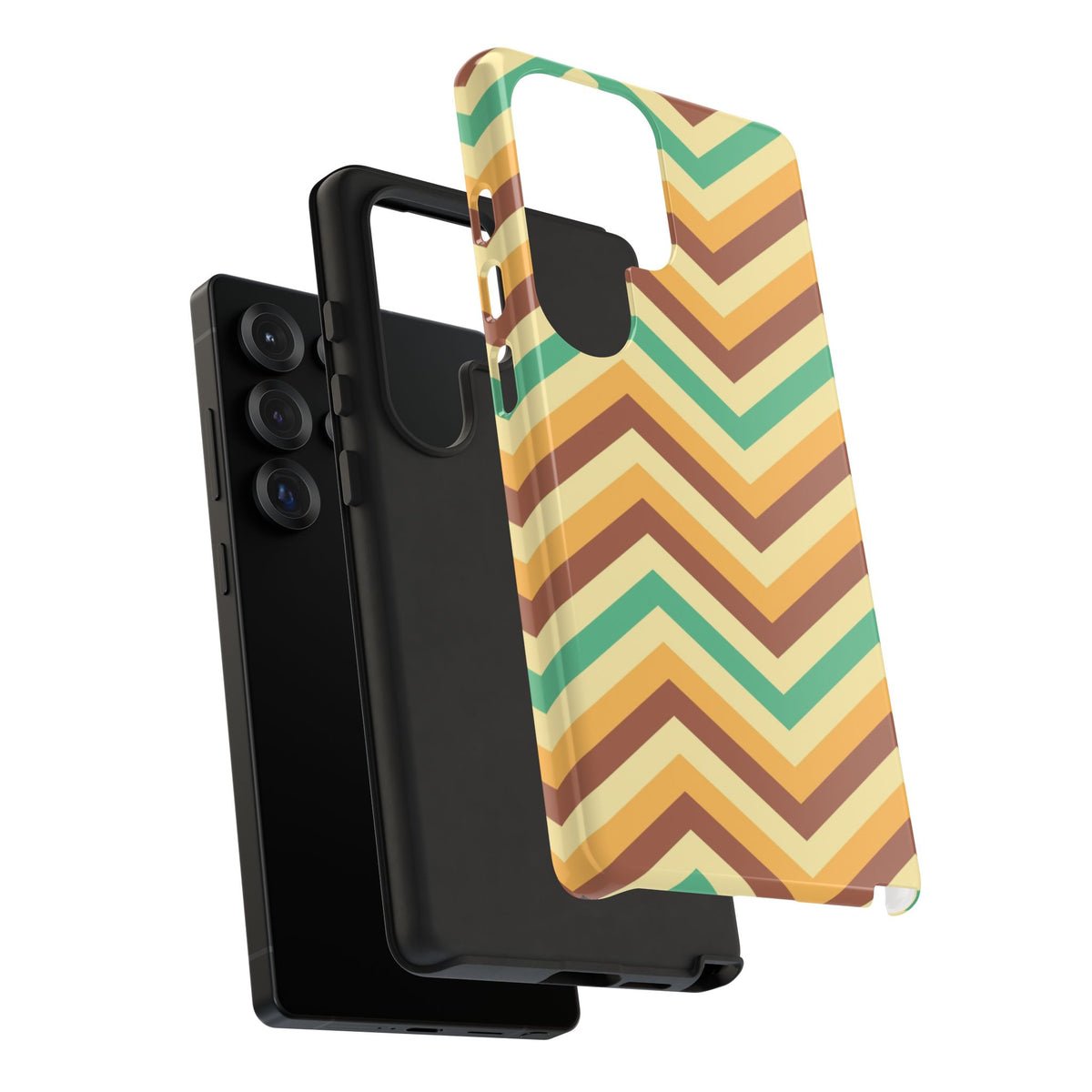Zig Zags - Brown/Green