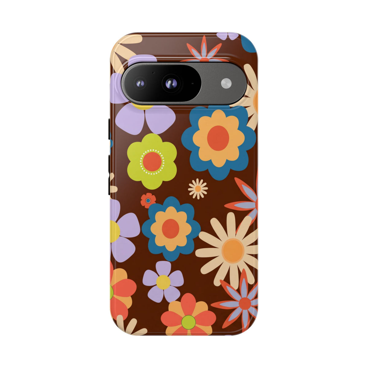 Flowers - Brown/Blue