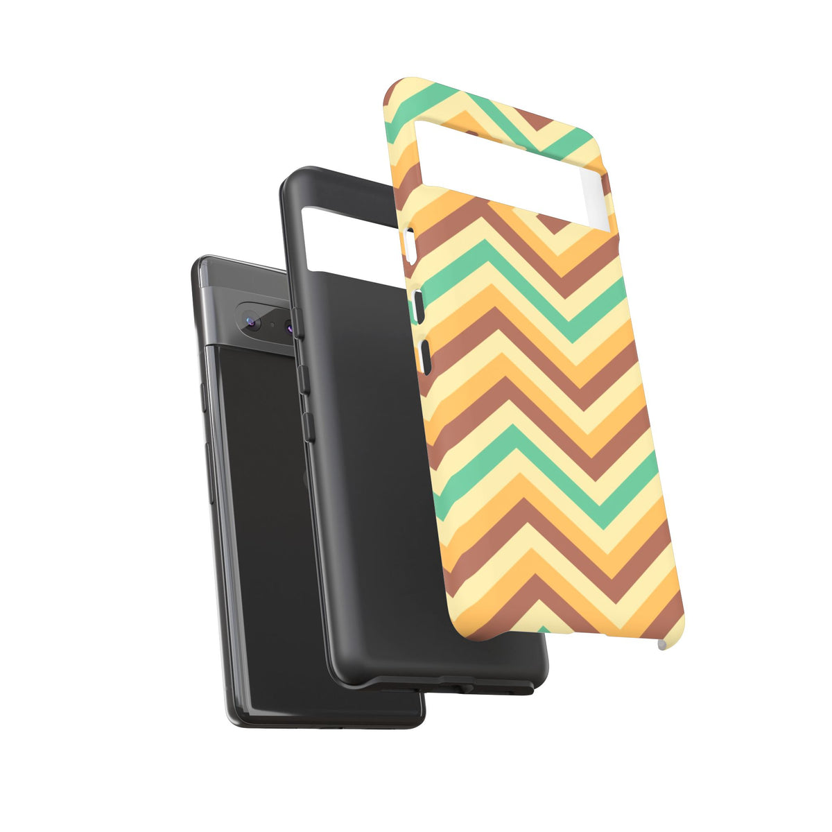 Zig Zags - Brown/Green
